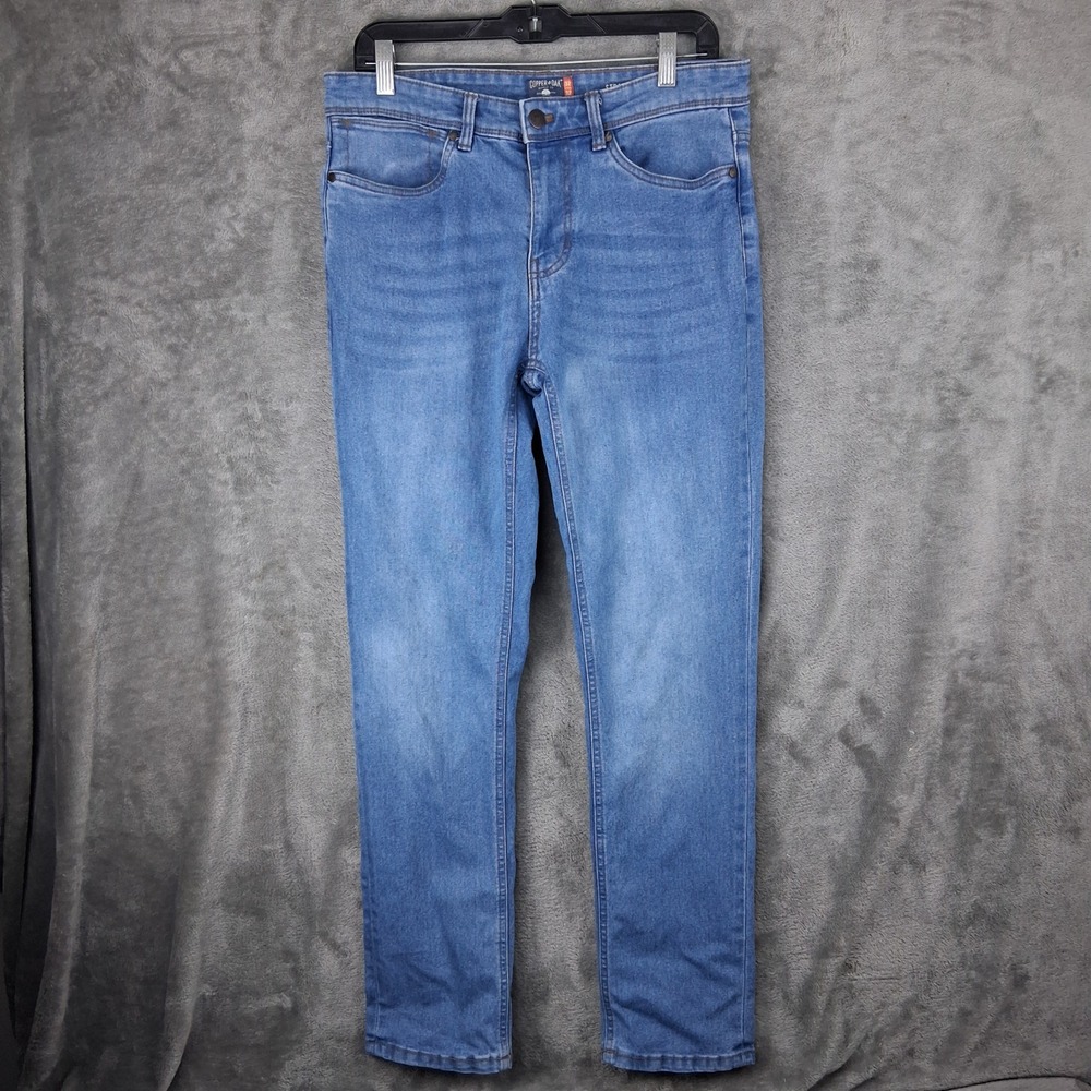Copper & Oak Supply Co Straight Leg Jeans Mens 32x32 Medium Wash H3S500J